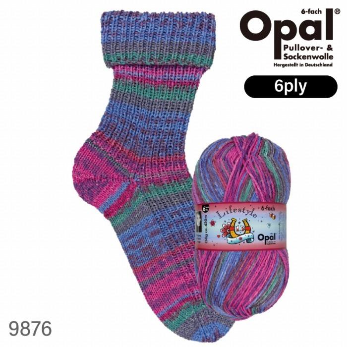 毛糸 Opal オパール Lifestyle（ ライフスタイル ）6ply 6本撚り 9870 