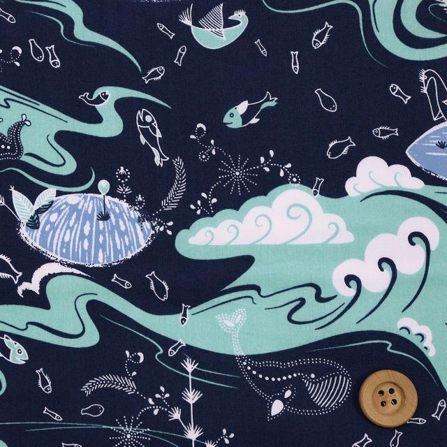 リバティプリント タナローン『Sea Garden シー・ガーデン』ライト 