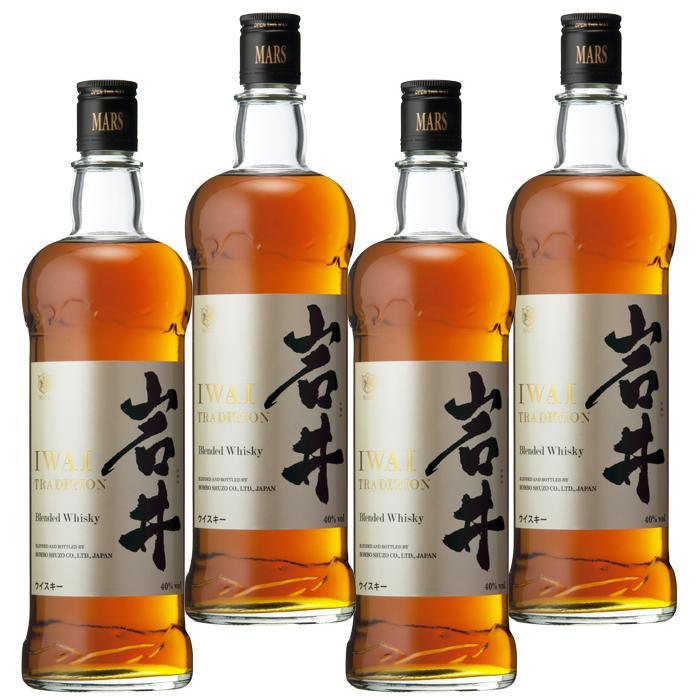 岩井トラディション 岩井 トラディション ウィスキー 40度 750ml ×4本 