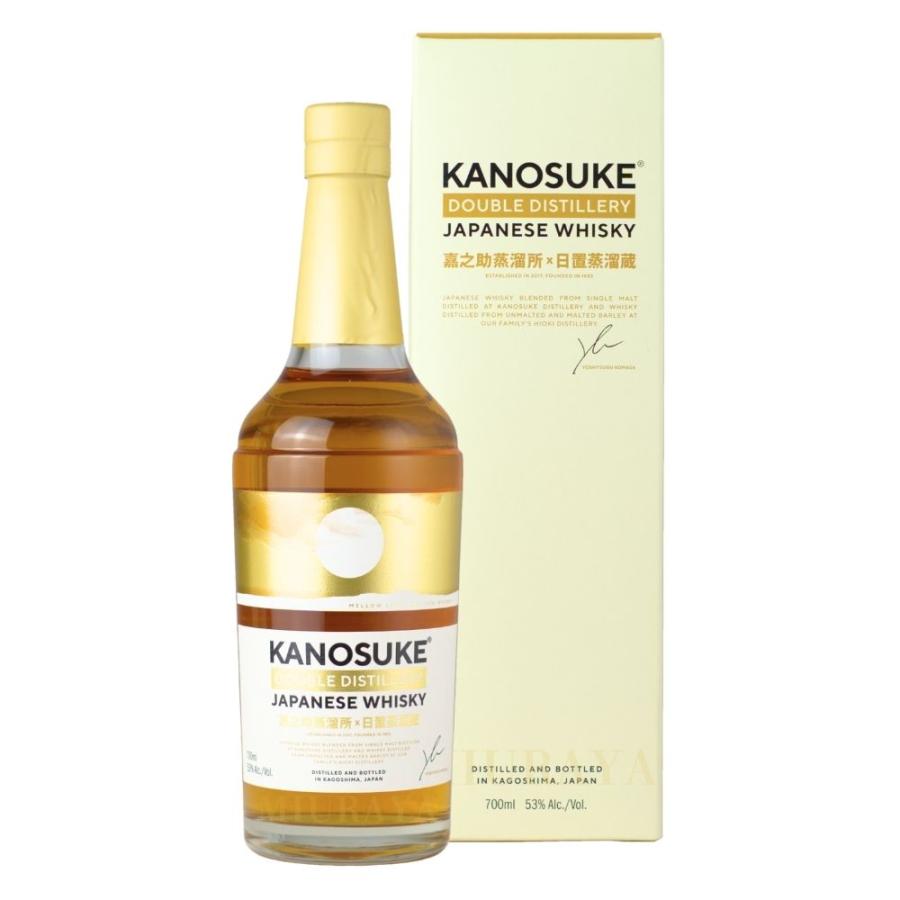 小正醸造 嘉之助 DOUBLE DISTILLERY かのすけ kanosuke 国産 ウイスキー ジャパニーズウイスキー 53度 700ml ...