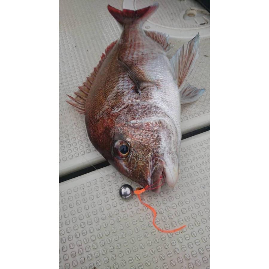 タイラバ タングステンヘッド 60g オレンジ4個 送料無料 高品質純度