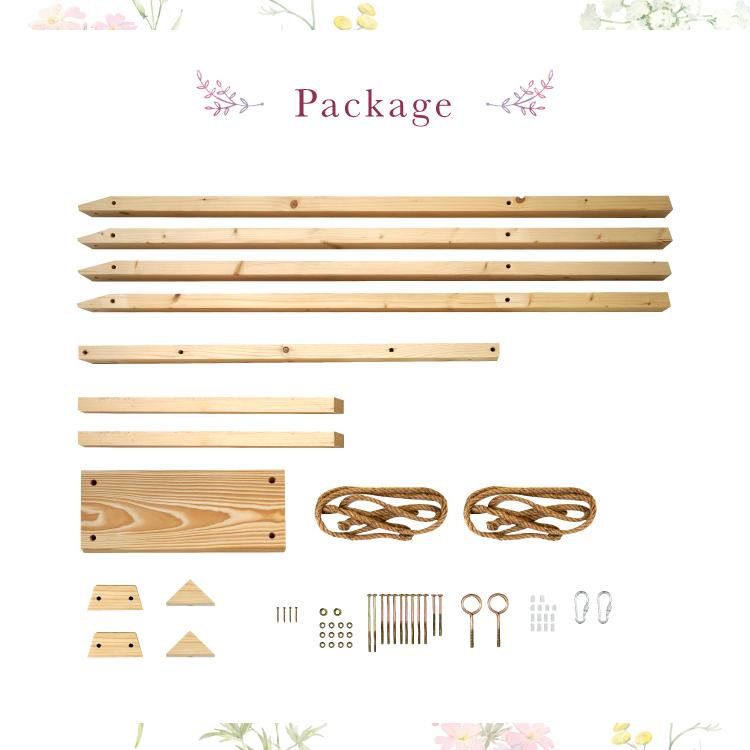 ブランコ 木製 屋外 室内 子供用 diy 1人用 遊具 無垢材 ギフト プレゼント コンパクト庭 屋内 |  | 11