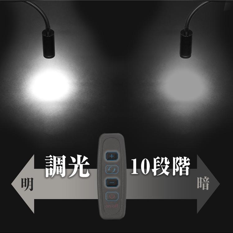 ZEXT フィッシングラック用 [照明器具 デスクライト LED 明るさ調整 10