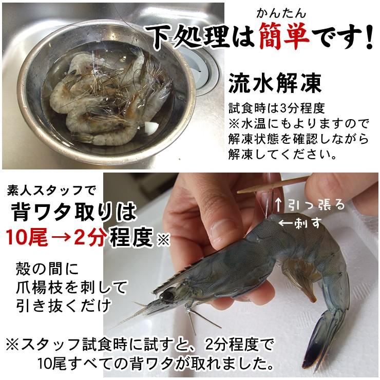 バーベキュー BBQセット 海鮮バーベキュー エビ & ホタテ貝 送料無料 天使の海老×10尾&ホタテ片貝10個セット 冷凍|syun-sakana|03