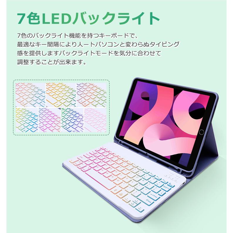 iPad（第9世代）本体+キーボードケース+充電器+pencil（非公式） Amazon.co.jp: [2024年最新型] 7色バックライト iPad 第9世代