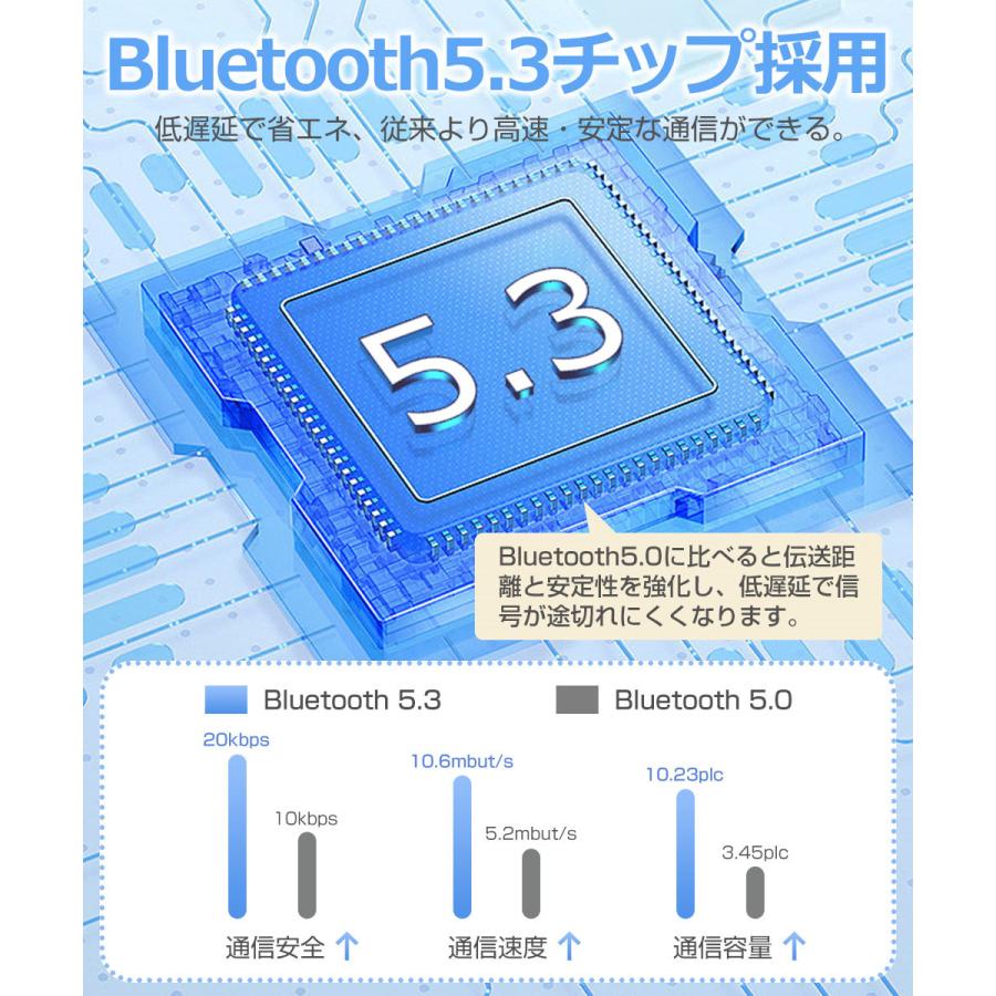 骨伝導イヤホン ワイヤレスイヤホン Bluetooth5.3 耳を塞がない ヘッドホン 耳掛け式 両耳通話 超軽量 防水 ブルートゥース イヤホン iPhone Android対応｜syunyou｜09