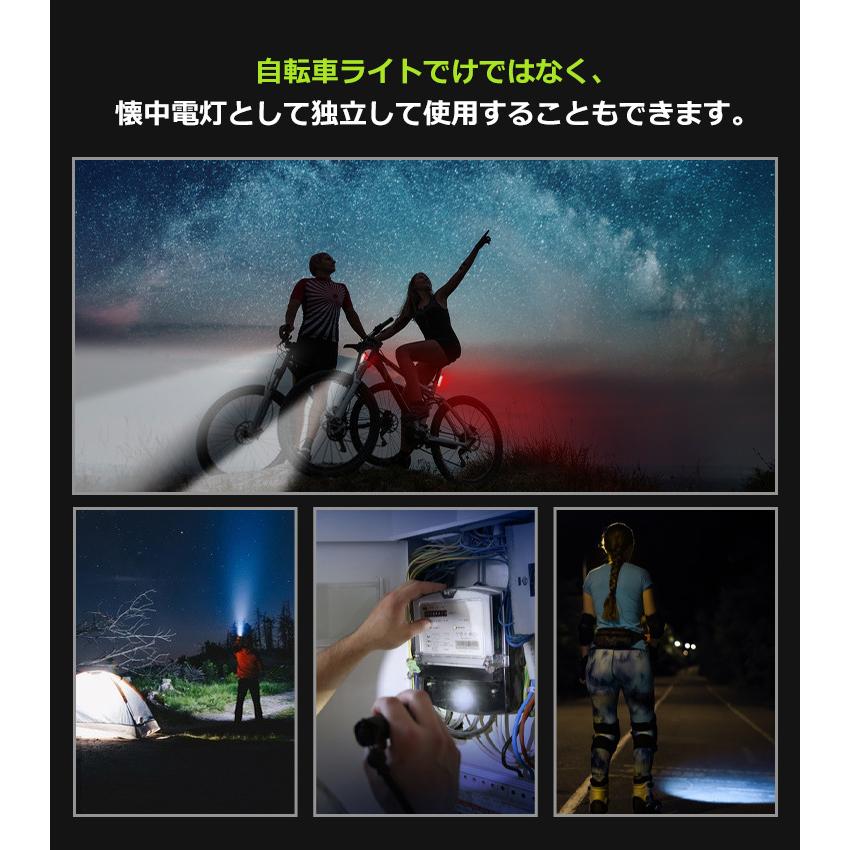 全国一律送料無料 自転車ライト 防水 USB充電式 LED ヘッドライト 前照灯 n