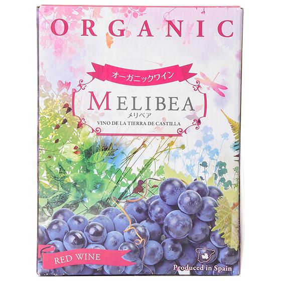 プレゼント ギフト ワイン ムレダ オーガニック メリベア ティント 赤 BIB バッグインボックス 3000ml 4本 スペイン ラ・マンチャ 赤ワイン