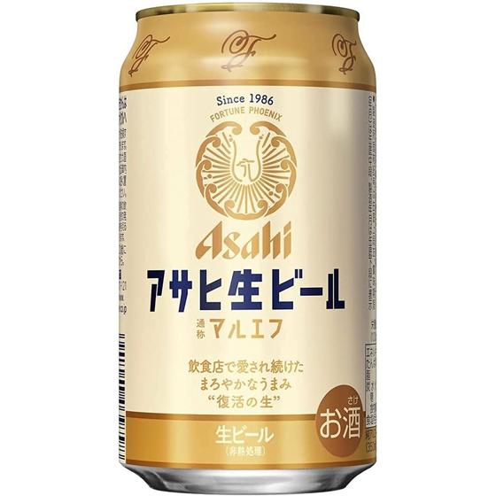 ギフト プレゼント お酒 アサヒ 生ビール マルエフ 缶 350ml 24本 ケース販売 ビール アサヒビール 本州のみ送料無料｜syurakushop｜02