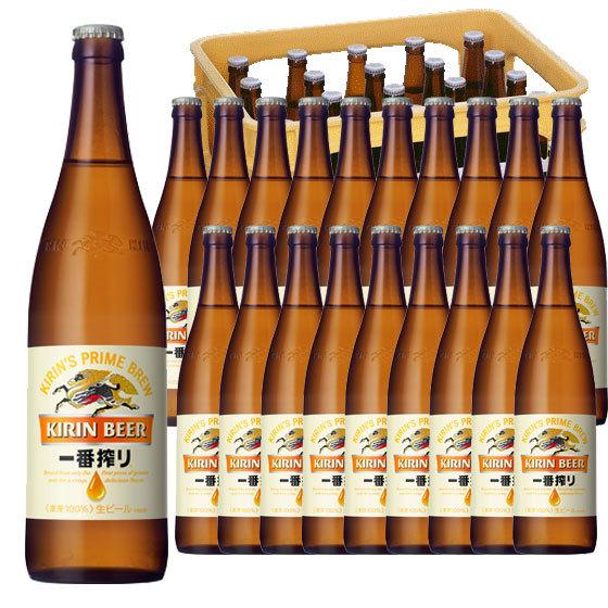 KIRIN BEER 一番搾り（生）瓶ビール　お値下げ 一番搾り お中元 2025 ギフト お酒 キリン 生ビール 大瓶 633ml