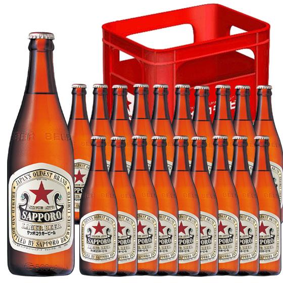 ギフト お酒 サッポロ ラガービール 500ml 20本 中瓶 赤星 ケース販売 P箱 サッポロ ビール :3419x20:酒楽SHOP - 通販 -  Yahoo!ショッピング