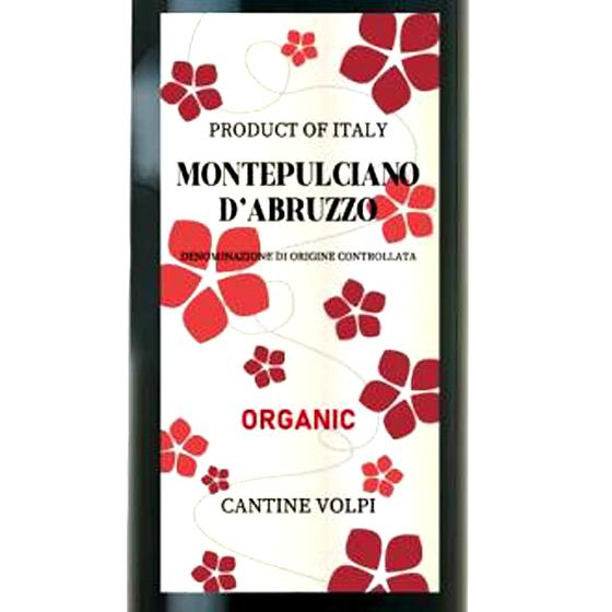 ギフト プレゼント ワイン モンテプルチアーノ・ダブルッツォ オーガニック / カンティーネ・ヴォルピ 赤 750ml 12本 イタリア アブルッツォ 赤ワイン