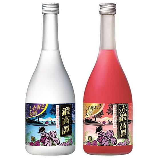 父の日 プレゼント しそ焼酎 鍛高譚 赤鍛高譚 720ml 2本セット 北海道 合同酒精株式会社｜syurakushop