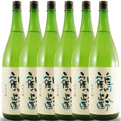 差し上げ物 差し上げ物 日本酒 鶴齢 純米吟醸 1800ml 6本仕掛ける 貨物輸送無料 新潟県 青木酒造 ドリンク、水、お酒-日本酒