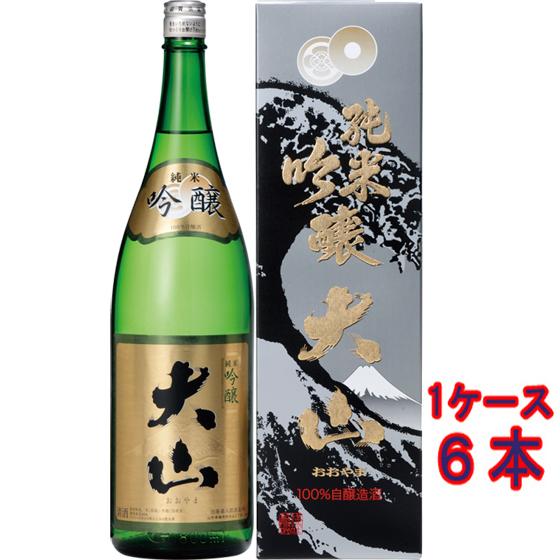 ギフト プレゼント 日本酒 大山 純米吟醸 1800ml 化粧箱入り 6本 山形
