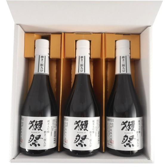 父の日 プレゼント 獺祭 日本酒 飲み比べセット 純米大吟醸 磨き39 300ml 3本セット ボックス入り 本州のみ送料無料 山口県 旭酒造 正規販売店｜syurakushop