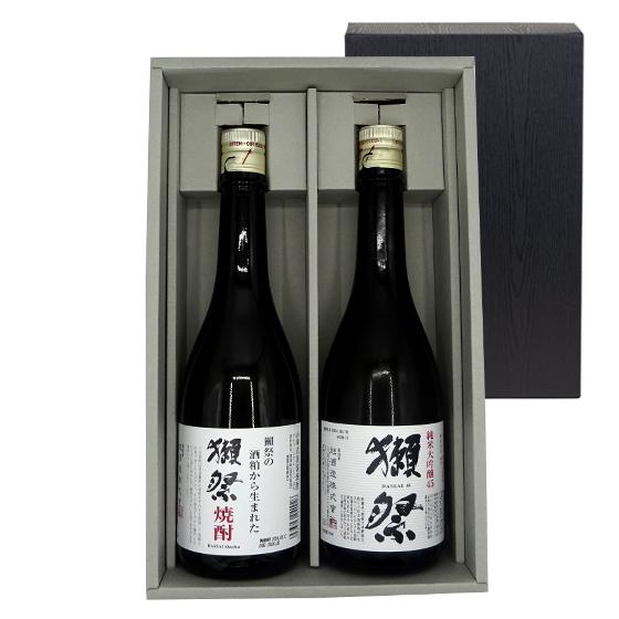 獺祭 ギフト プレゼント 焼酎 720ml ＆ 純米大吟醸45 720ml ボックス