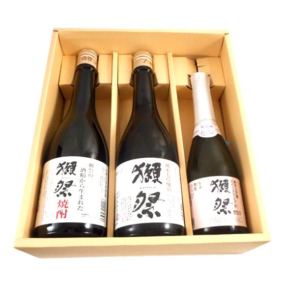 獺祭 焼酎 720ml & 純米大吟醸45 720ml & 獺祭45スパークリング 360ml 3種 ボックス入り クール便 送料無料 山口県 旭酒造 父の日 プレゼント｜syurakushop