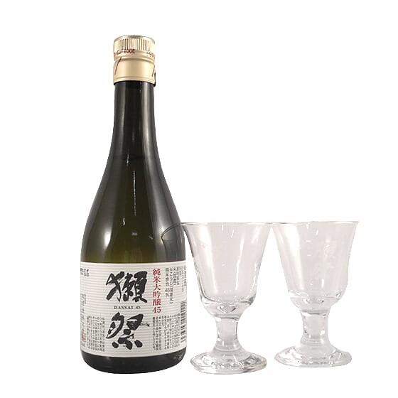 父の日 プレゼント 獺祭 だっさい 乾杯セット 純米大吟醸45 300ml 1本 と 貴人グラス 2脚 ボックス 山口県 旭酒造 本州のみ送料無料｜syurakushop｜04