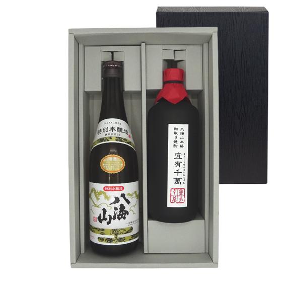八海山 ギフト プレゼント 人気の日本酒＆焼酎 飲み比べ 2本セット