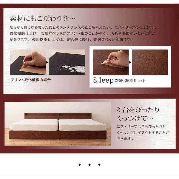 魅了 北欧デザイン 収納ベッド 棚 コンセント付き マルチラススーパースプリングマットレス付き ダブル S Leep 気質アップ Miraicure Com