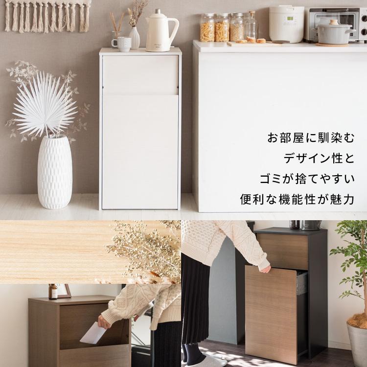 ゴミ箱 45リットル おしゃれ キッチン 屋外 リビング 蓋付きゴミ箱 フタ付き ゴミ袋が見えない ダストボックス 収納 ごみ箱 プッシュ式_5