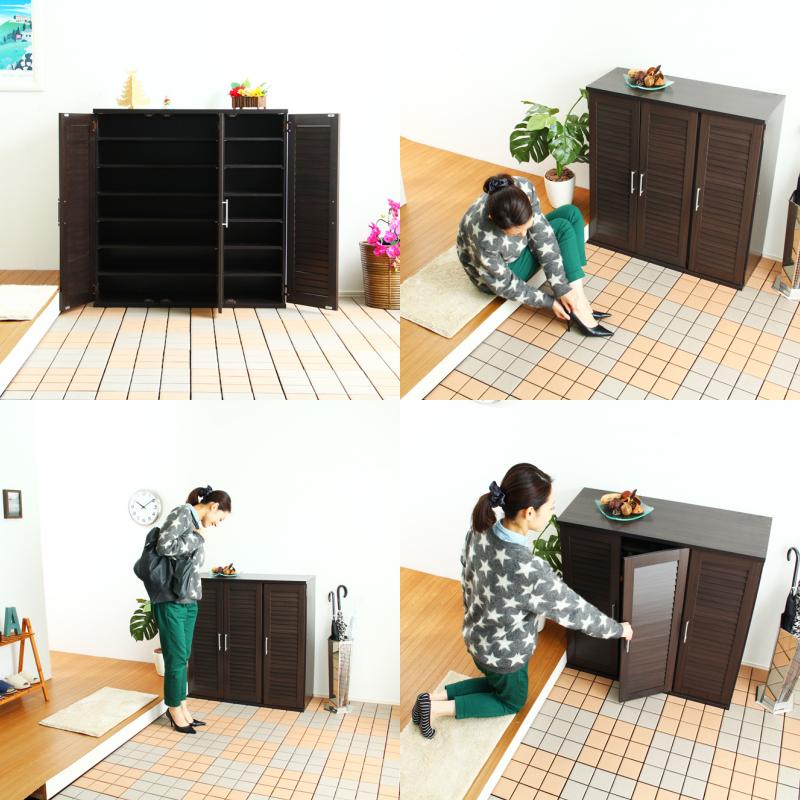 シューズラック シューズボックス 下駄箱 靴箱 大容量 玄関収納 おしゃれ 靴置き棚 スニーカーボックス 靴棚 くつばこ シューズ棚 幅90cmの画像