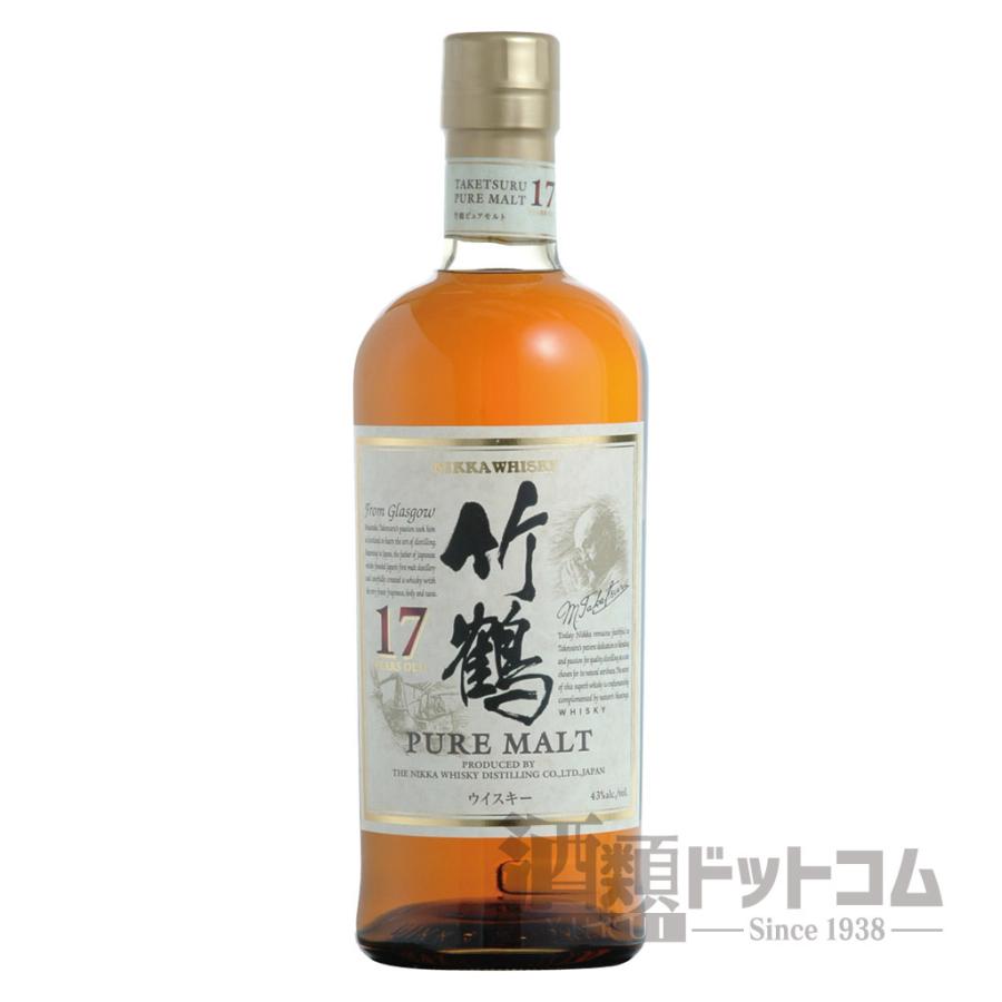 ニッカウヰスキー - 【希少❗️】竹鶴17年 ピュアモルト 700ml 箱付の+