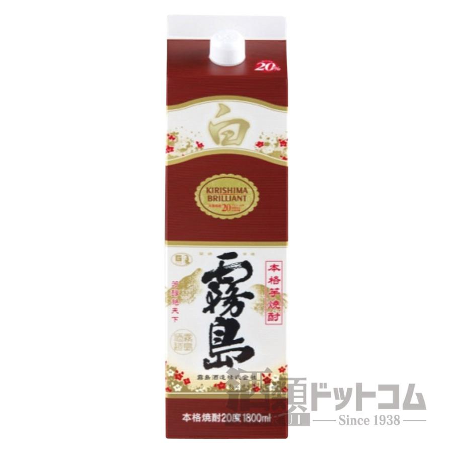 白霧島 20度 1800mlパック : 酒類ドットコム Yahoo!店 - 通販 - Yahoo