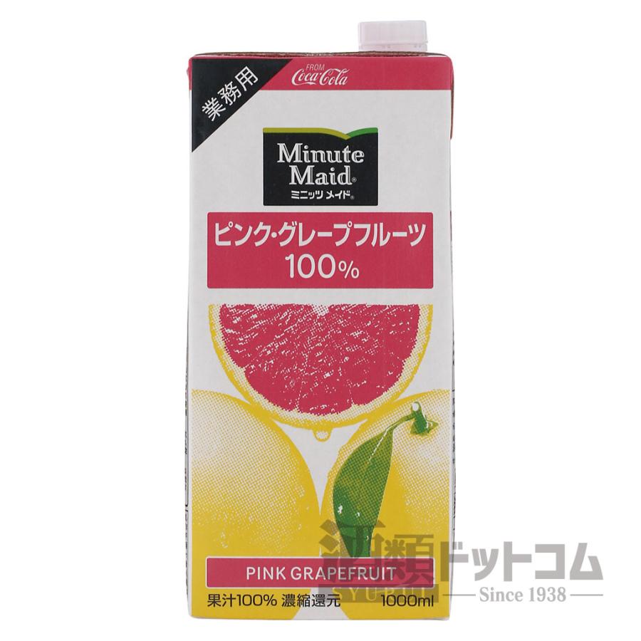 ミニッツメイド ピンクグレープフルーツ100% 1Lパック(6本入り) : 酒類