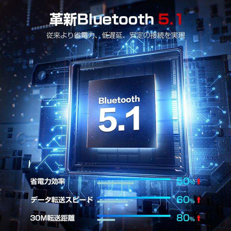 bluetoothイヤホン 両耳 bluetooth5.1 イヤホン 耳掛け IPX7防水 マイク 通話 AACノイズキャンセリング ワイヤレスイヤホン 両耳 自動ペアリング(A1C5PROHe)｜syuseisya｜05