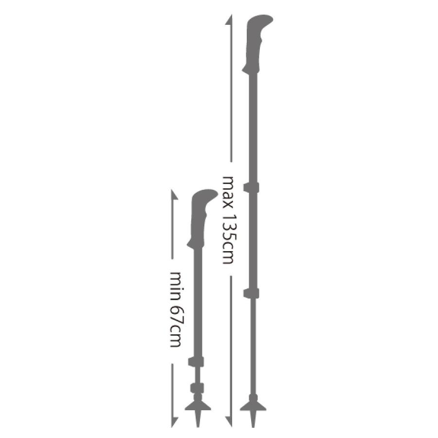 レキ LEKI トレッキングポール マカルーライト 1300485 グレー 67〜135cm 登山 トレッキング ポール ストック 軽量 アウトドア｜syuunounavi｜03