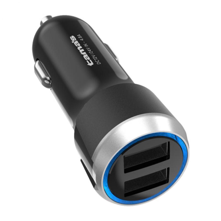 多摩電子工業 tamas USBカーチャージャー 4.8A TK132UK 2台同時 急速