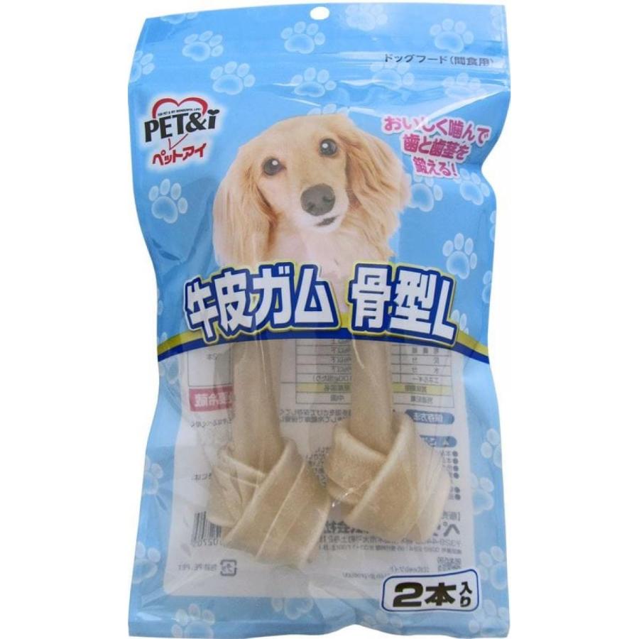 ペットアイ 牛皮ガム 骨型l 2本入り 犬用 おやつ ドッグフード 無添加 無着色 ダイユーエイト収納ナビ Com 通販 Yahoo ショッピング