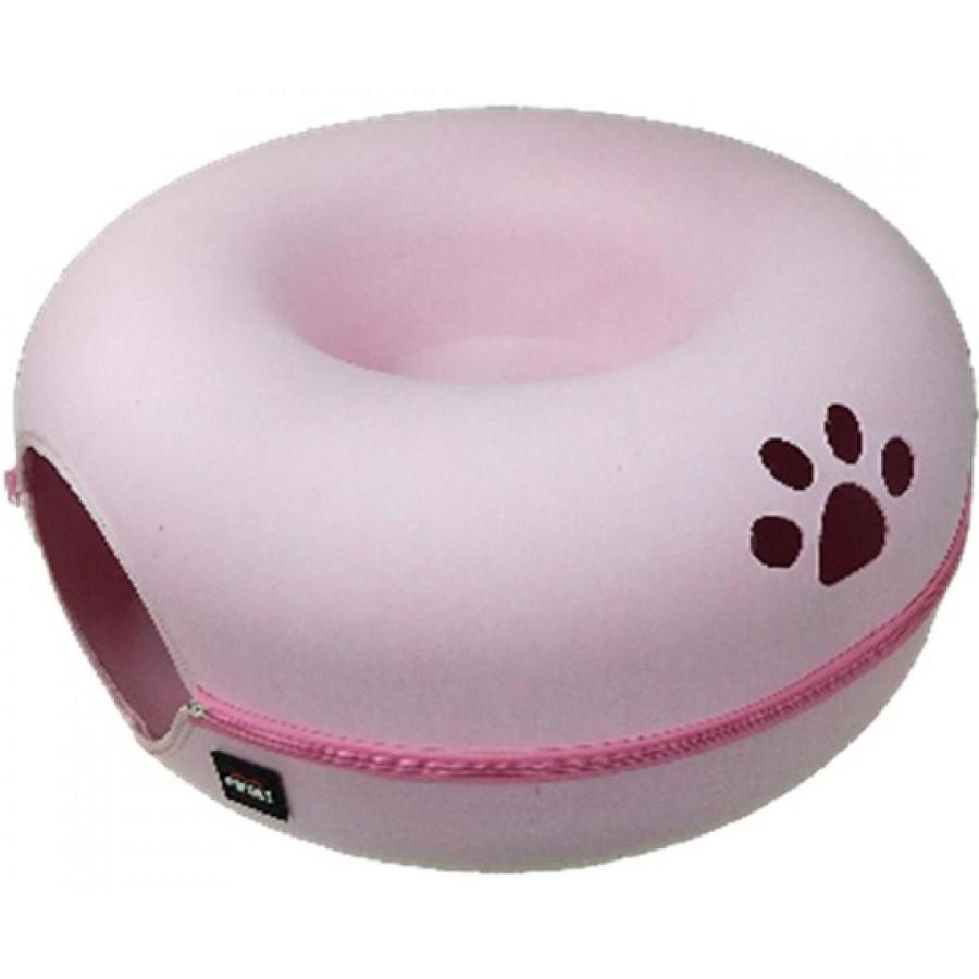 ペットアイ ペット用 まるでマカロン ぐるぐるベッド ピンク 猫用 