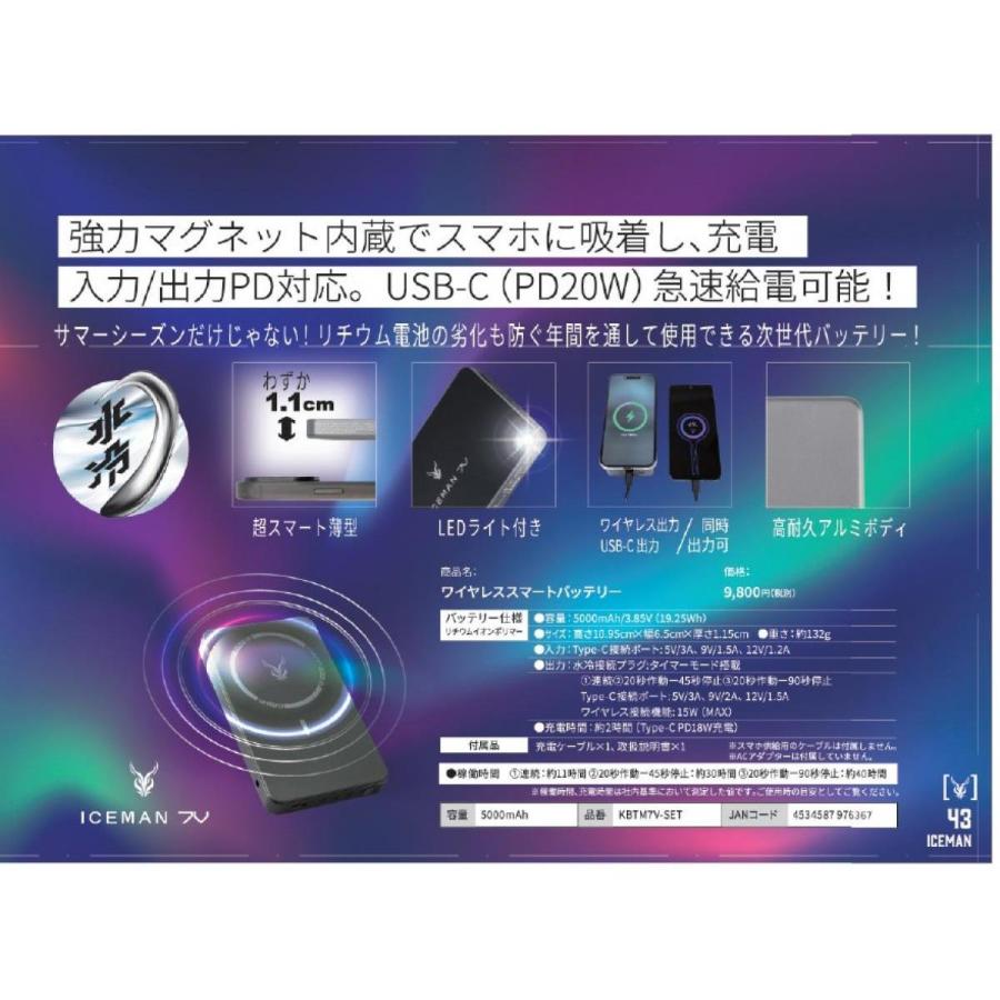 YAMASHIN（ヤマシン） 山真製鋸 ワイヤレススマートバッテリー 7V