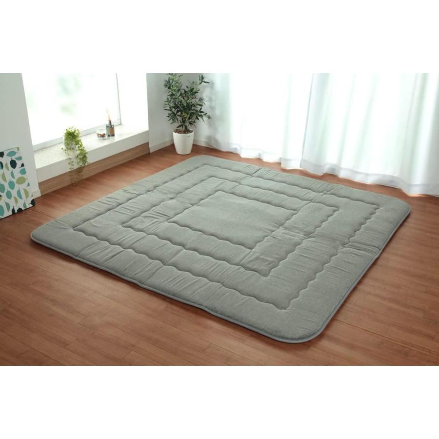 【i】【代引不可】 イケヒコ こたつ敷布団 ラグ ふっくら敷 撥水 モデルノ グレー 190×190cm 6022919【北海道・沖縄・離島不可】 i】【代引不可】 イケヒコ こたつ敷布団 ラグ ふっくら敷 撥水