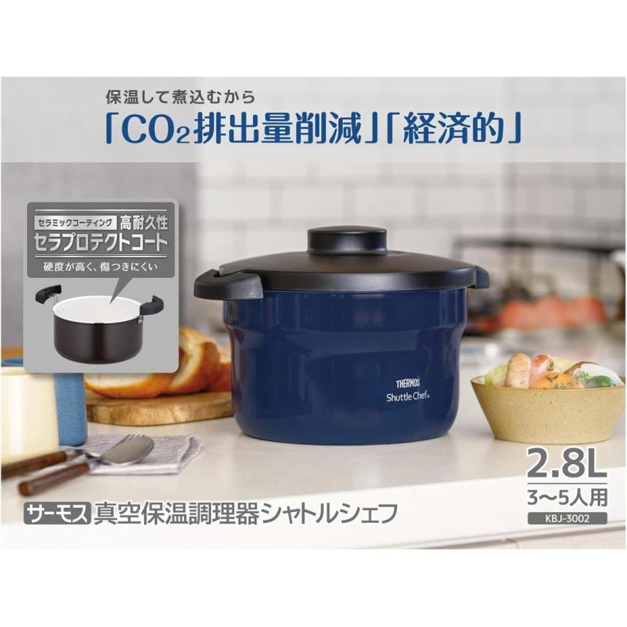 在庫有・即納】サーモス 真空保温調理器シャトルシェフ 2.8L ネイビー 