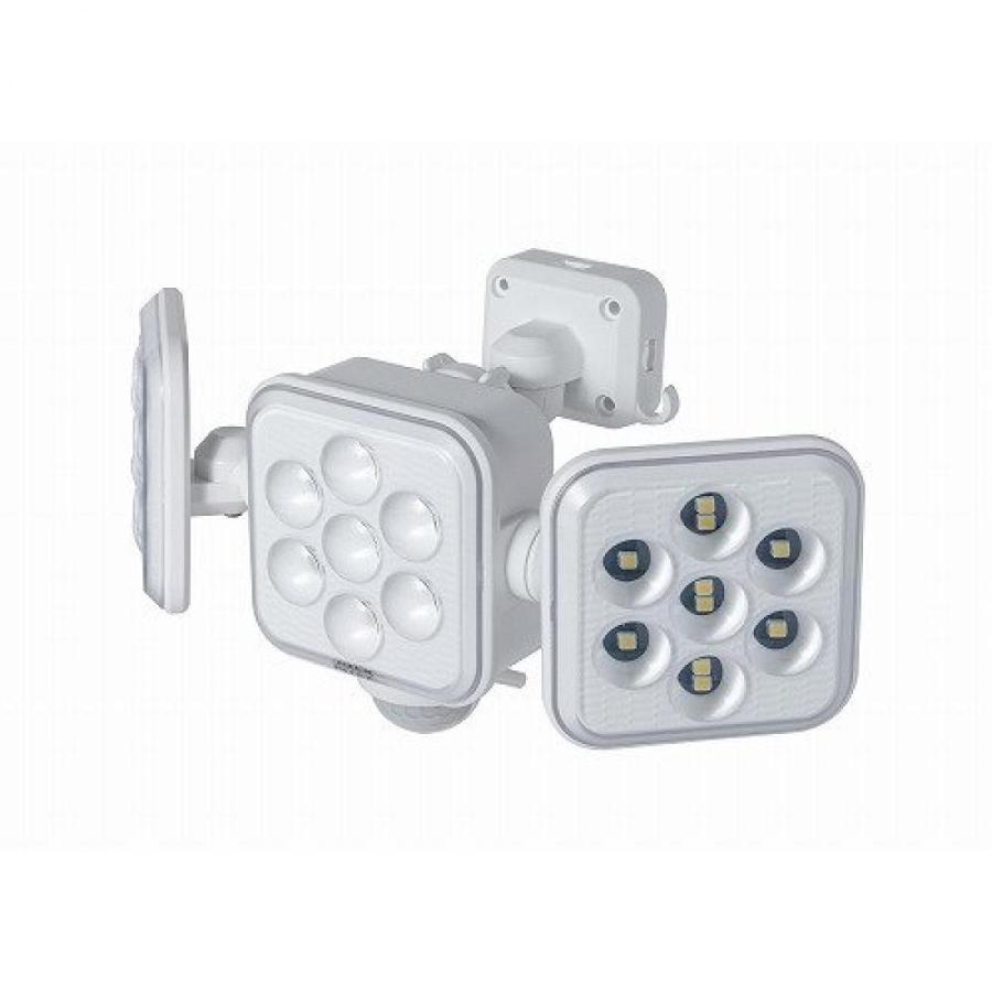 ムサシ 5W×3灯 フリーアーム式 LEDソーラーセンサーライト S-330LAL