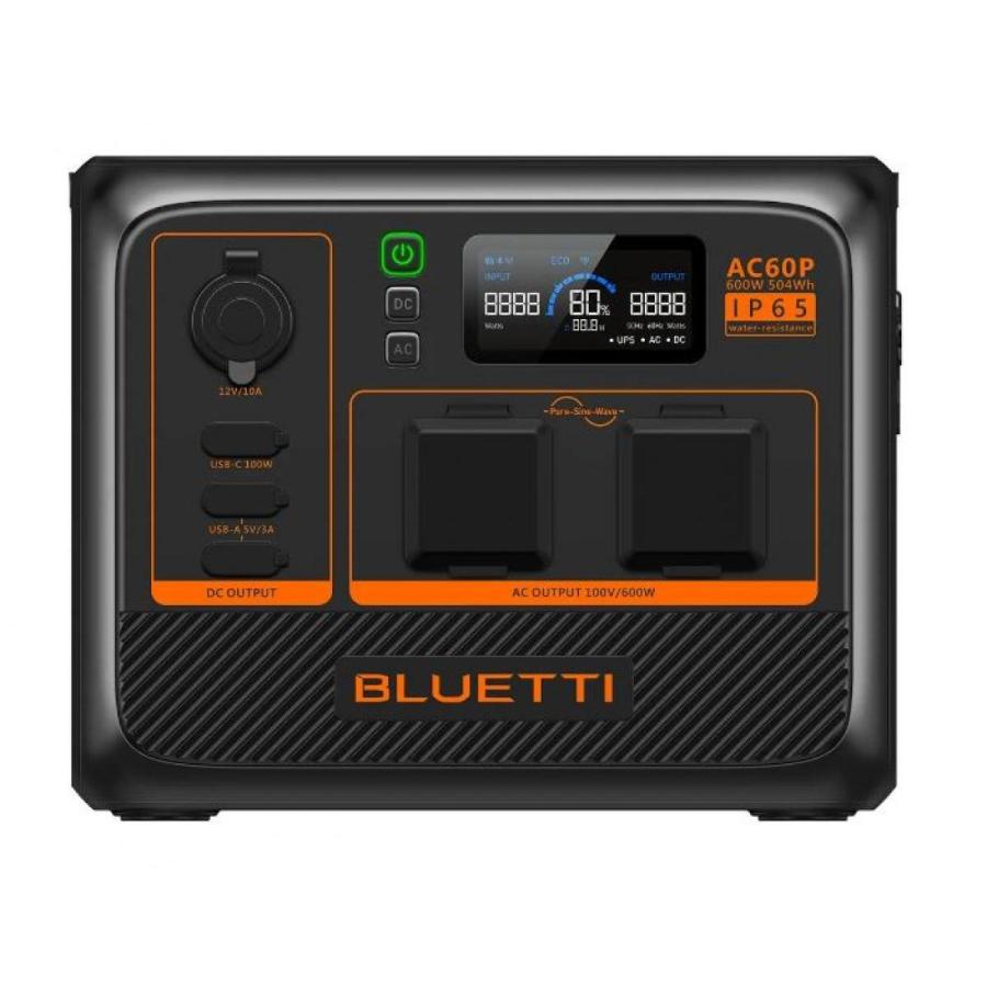 BLUETTI BLUETTI(ブルーティ) AC60P 小型 ポータブル電源 600W IP65 