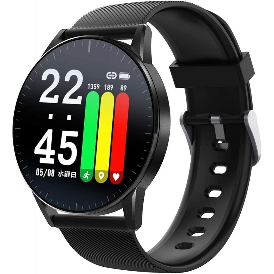 アリアス ALIAS スマートウォッチ ラウンドタイプ ブラック WW19042S