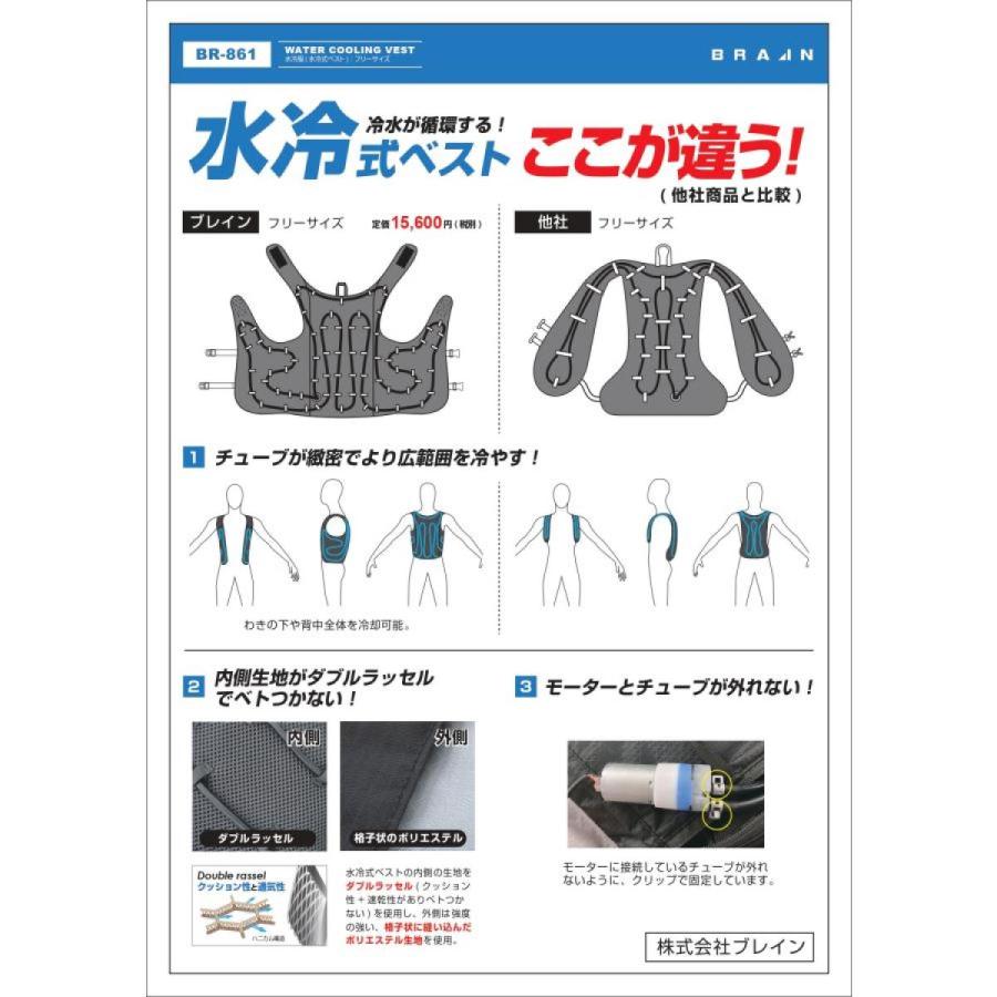 水冷服 熱中症対策 熱中症 BRAIN 水冷服（水冷式ベスト） BR-861