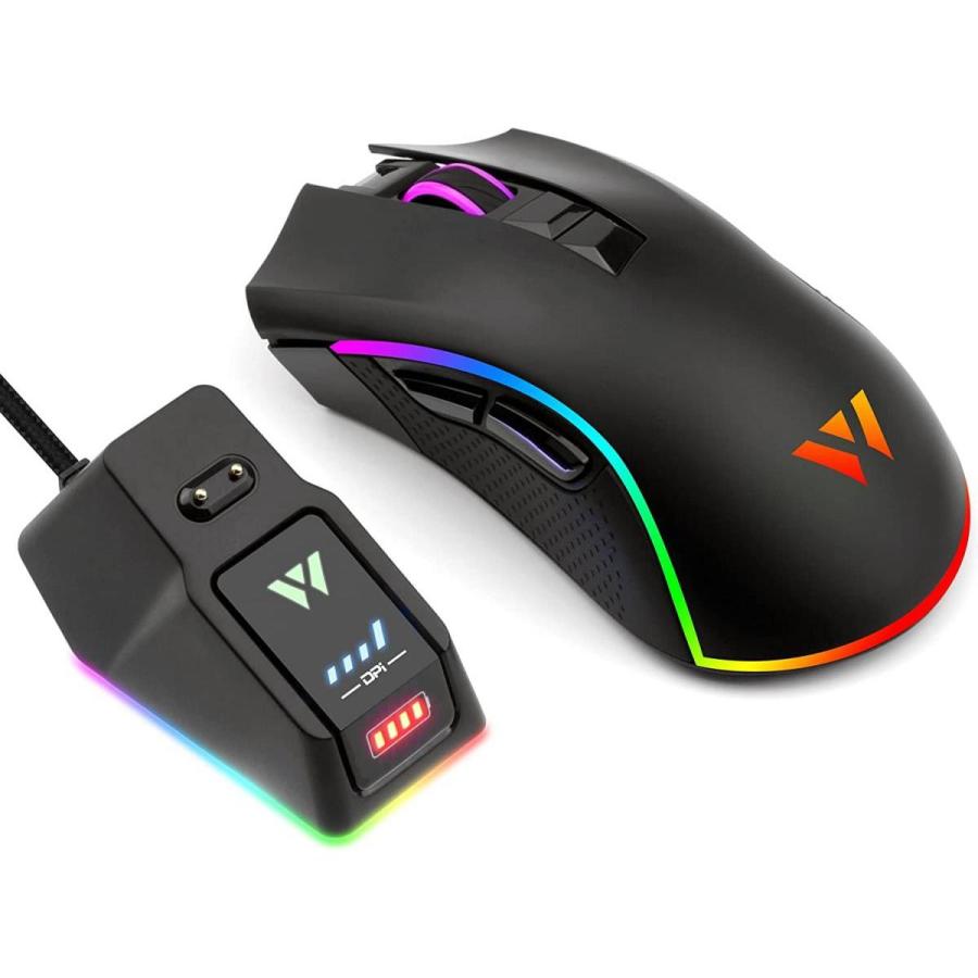 WizarD 充電ステーション付 ワイヤレスゲーミングマウス 無線 WizarD 充電ステーション付 ワイヤレスゲーミングマウス 無線