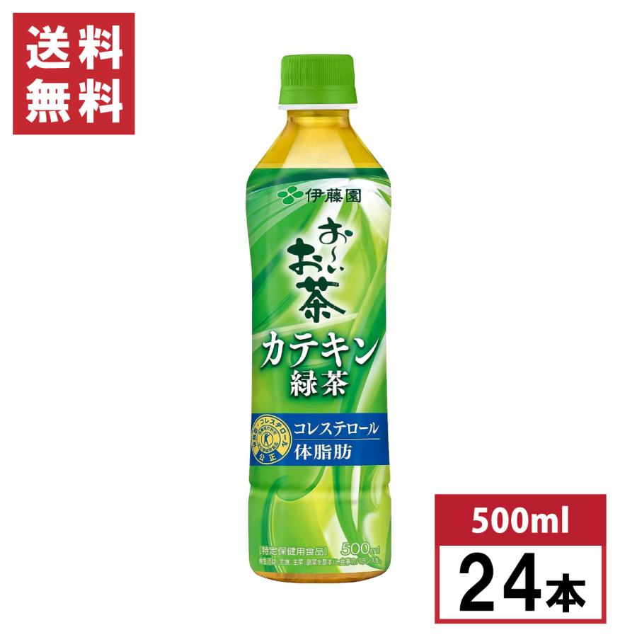 伊藤園　カテキン緑茶w 1ケース24本入×2ケース(48本) 伊藤園（ITO EN） 特定保健用食品 2つの働き カテキン緑茶 PET 500ml