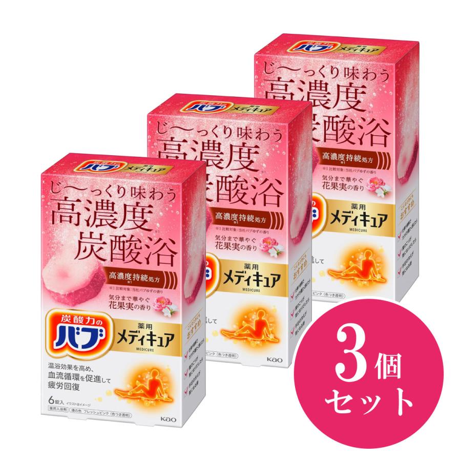 Kao（花王） 【まとめ買い】花王 バブ メディキュア 花果実の香り 6錠