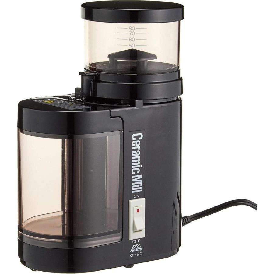 kalita 電動コーヒーセラミックミル C-90 43007 メーカー直送 ▼返品・キャンセル不可【他商品との同時購入不可】 Kalita（カリタ） 43007 セラミックミルC-90（ブラック） グラインダー