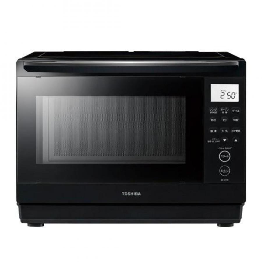 TOSHIBA 東芝 石窯ドーム 角皿式スチーム ER-D70B-K ブラック 26L