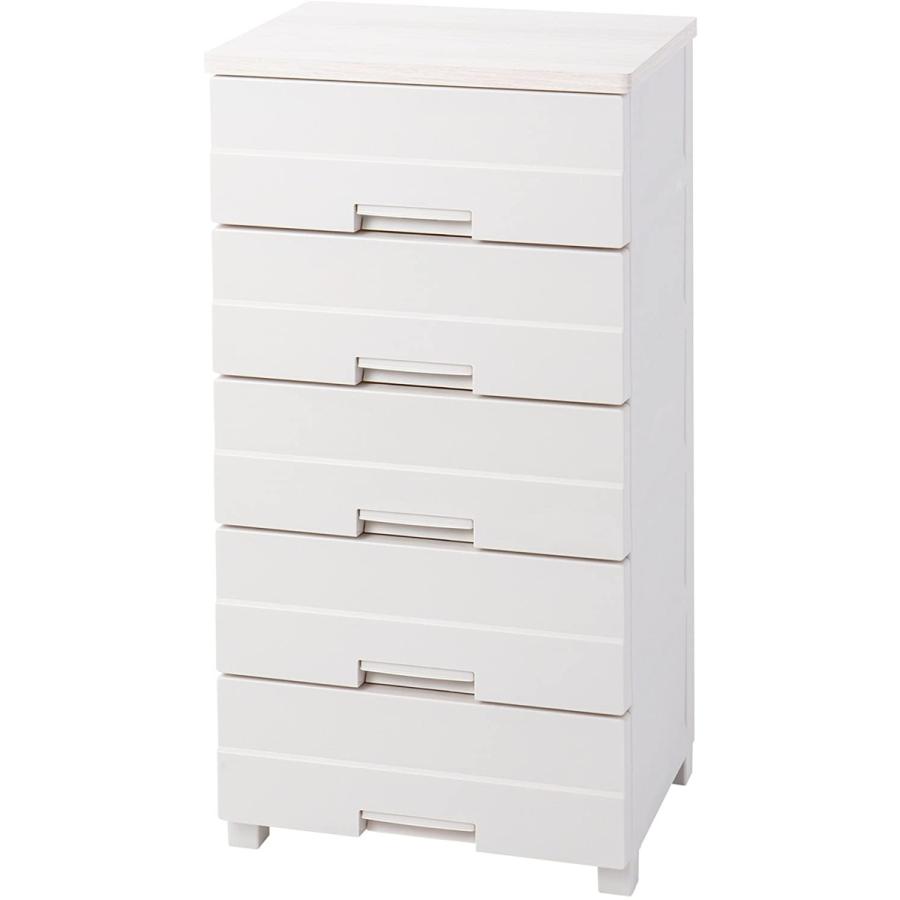 天馬　フィッツプラス　ホワイトチェスト 5段 引き出し付き 楽天市場】フィッツプラスプレミアム 5段の通販