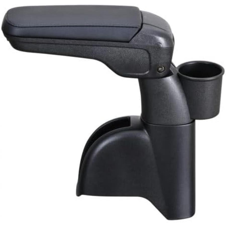 セイワ SEIWA スズキ・エブリイ専用アームレスト WA166 コンソール中敷き カーボン柄 ブラック アームレスト ドリンクホルダー 収納トレイ付き 肘置き セイワ SEIWA スズキ・エブリイ専用アームレスト WA166 コンソール