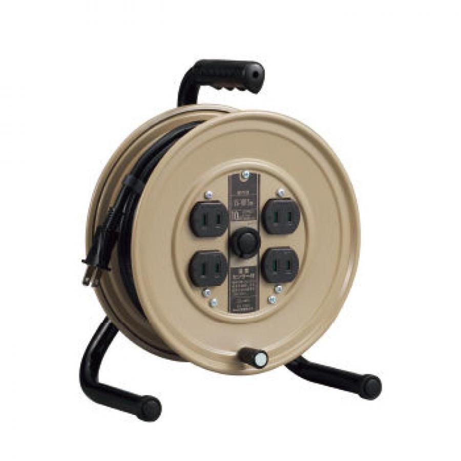 HATAYA（ハタヤ） 屋内用 小型コードリール 15A 長さ10m JS-101 延長